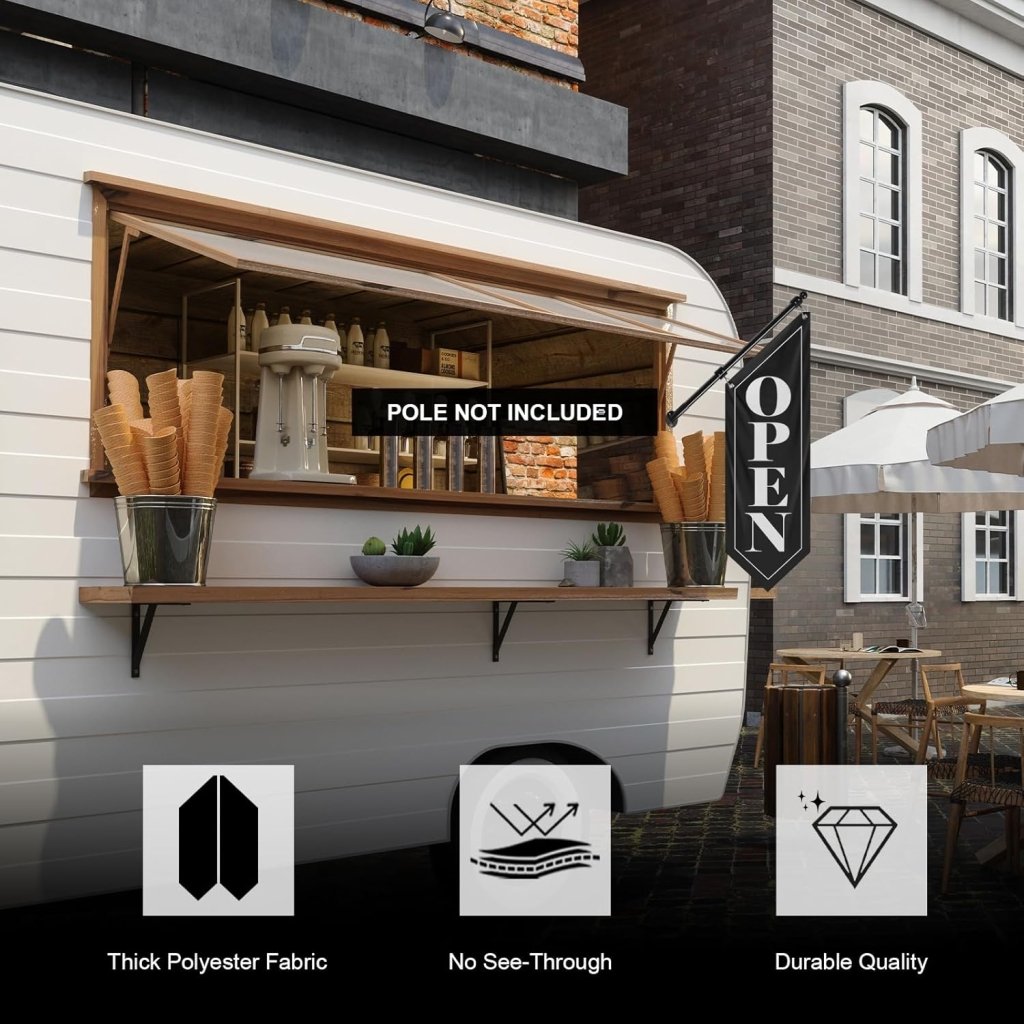 Vintage Custom 12"L x 36"W ,15"L x 53"W Wall Flag Banner, Double - Sided Printing