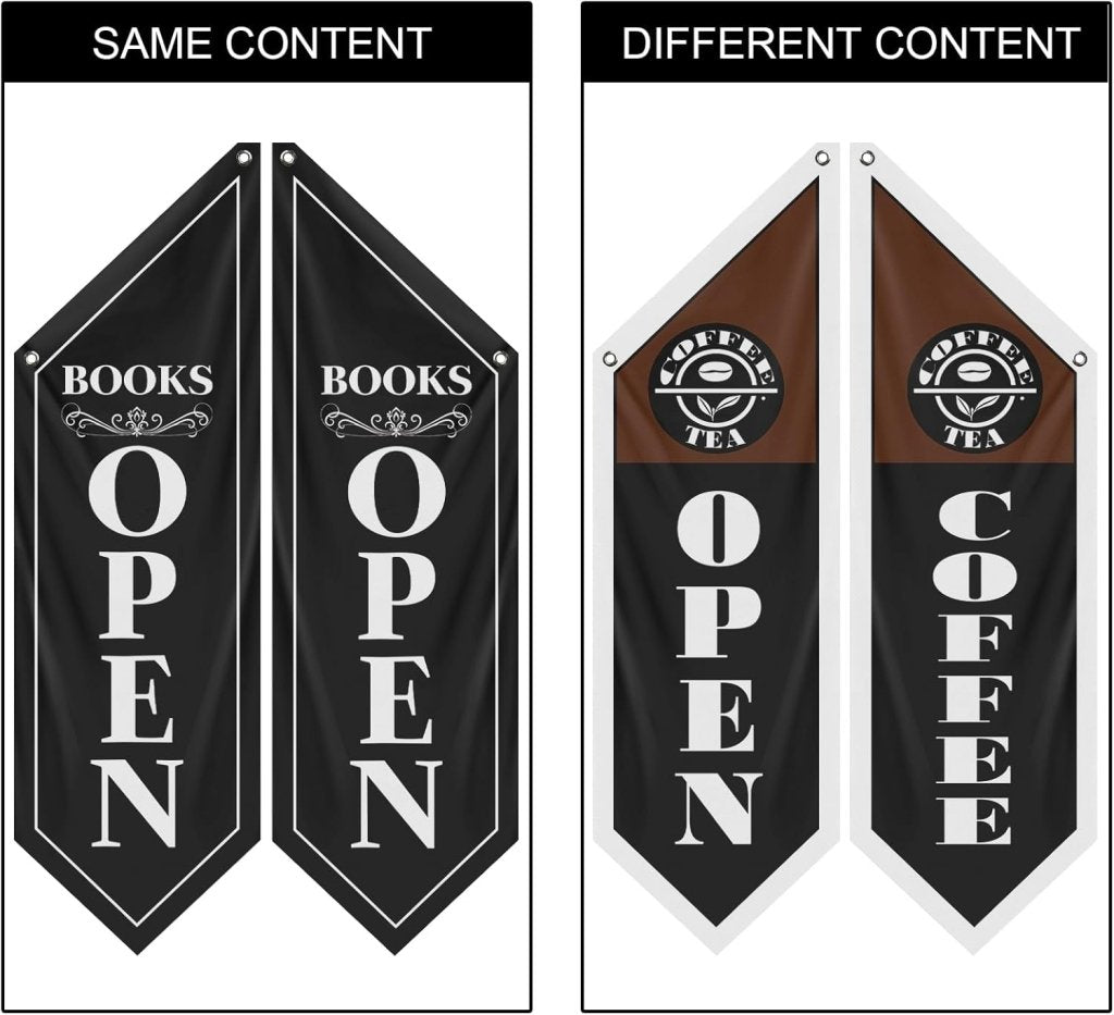 Vintage Custom 12"L x 36"W ,15"L x 53"W Wall Flag Banner, Double - Sided Printing