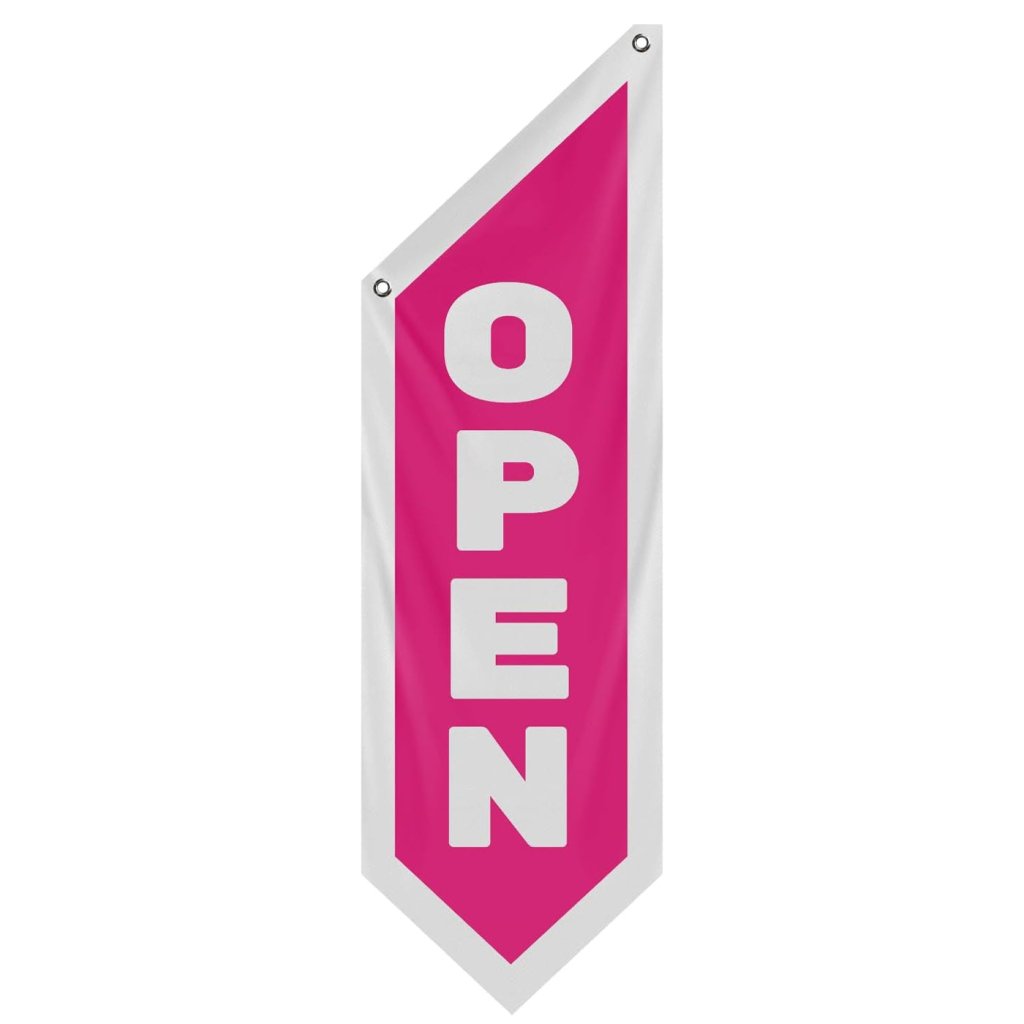 Vintage Pink Open Flag Double - Sided, Three - Layer (No Pole Included)