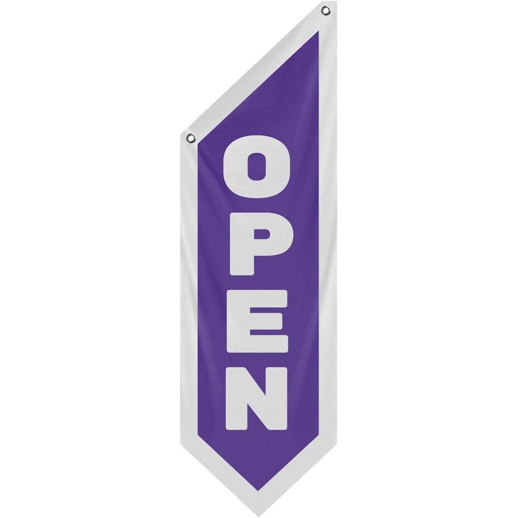 Vintage Purple Style Open Flag, Double - Sided Three - ply(No Pole Included)