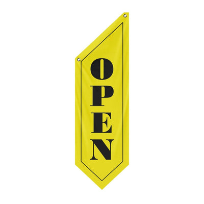 Vintage Style Yellow Open Flag, Double - Sided Three - ply (Flag Only)