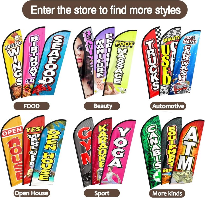 Whisky Flag - 8FT Whisky Advertising Swooper Flag(Flagpole Not Included 3.4)