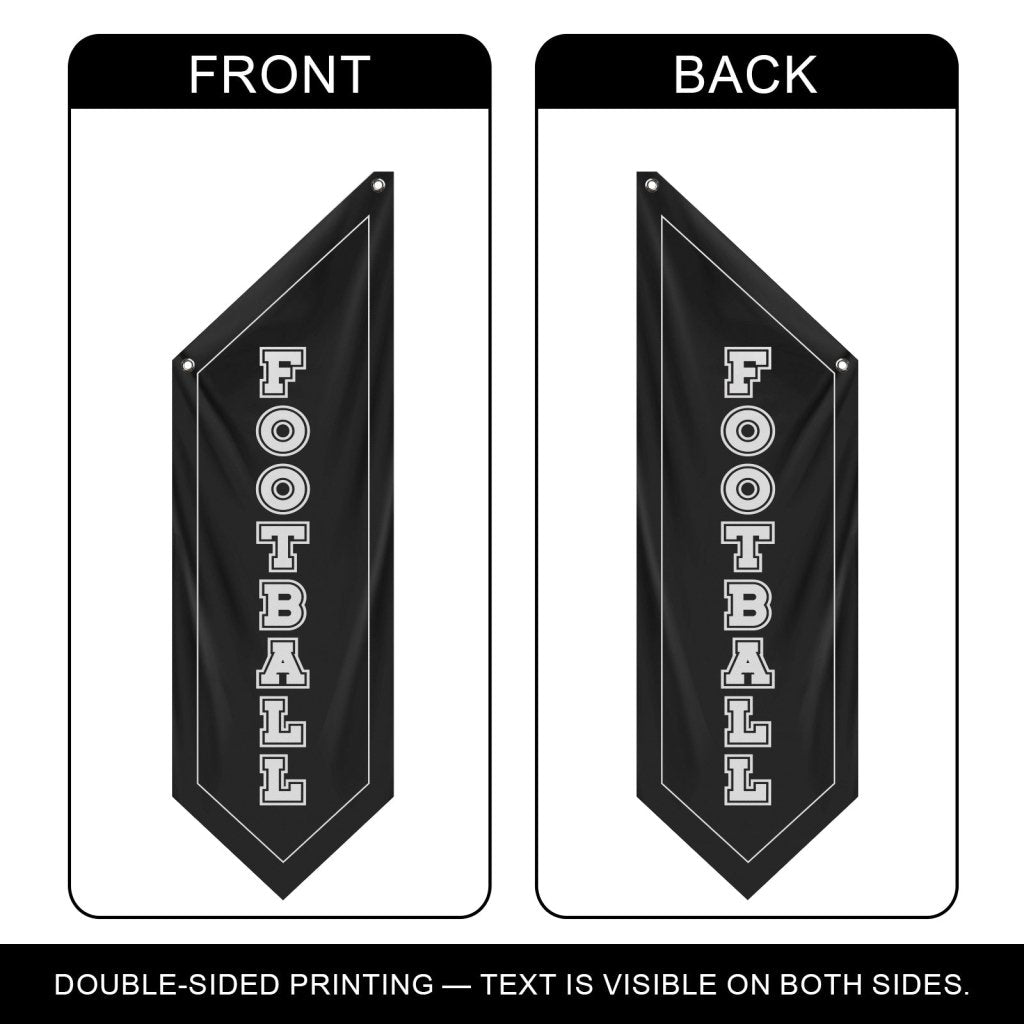 World Cup Football Banner for Game Room, Bar, Black (Flag only)