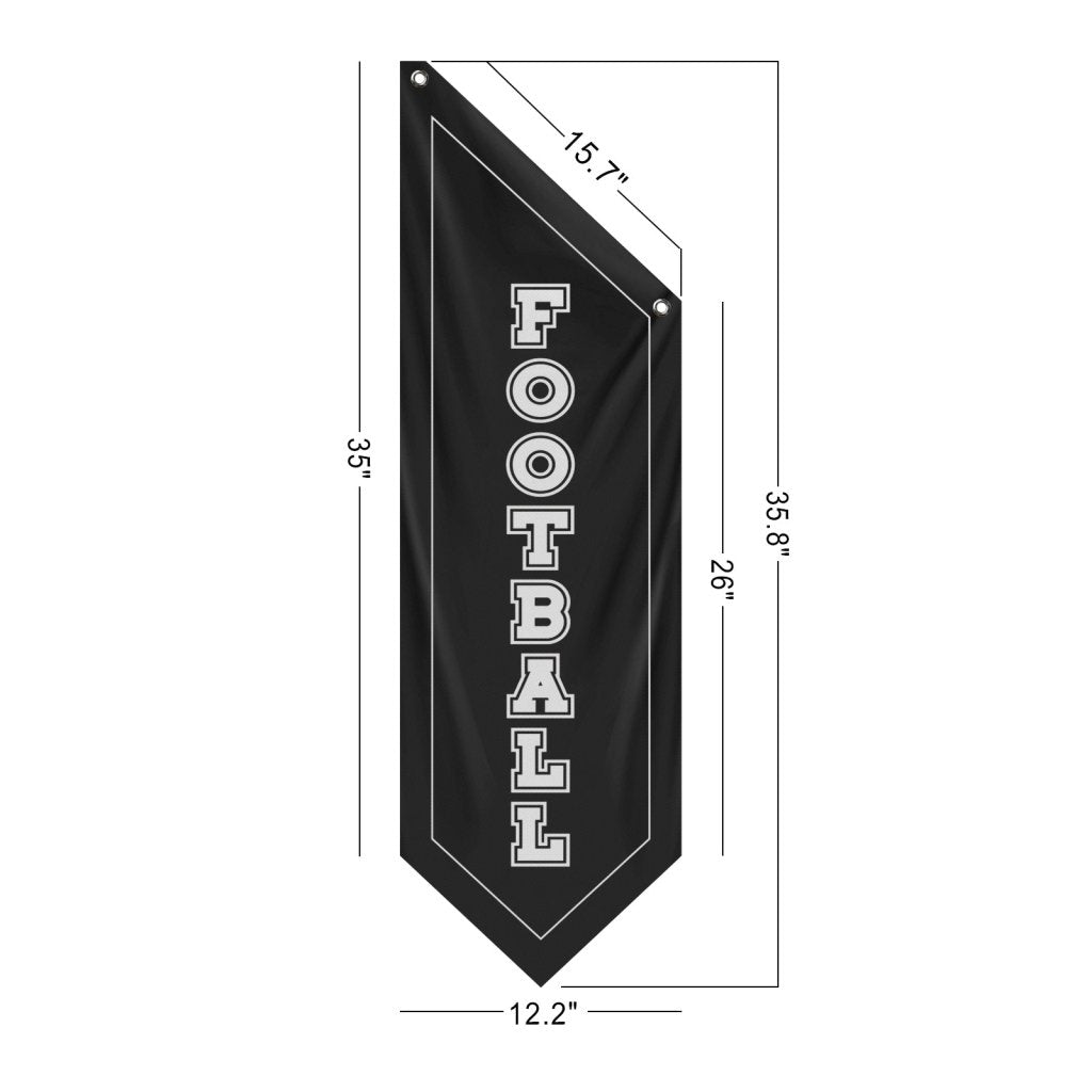World Cup Football Banner for Game Room, Bar, Black (Flag only)