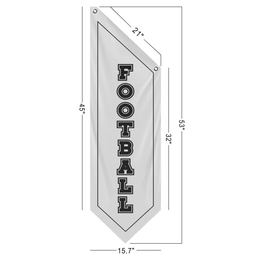 World Cup Football Banner for Game Room, Bar, white (Flag only)