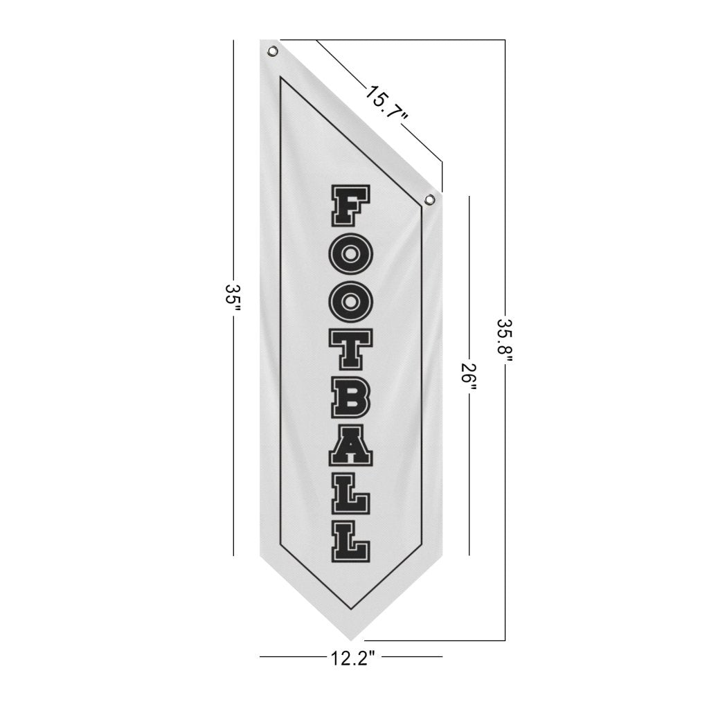 World Cup Football Banner for Game Room, Bar, white (Flag only)