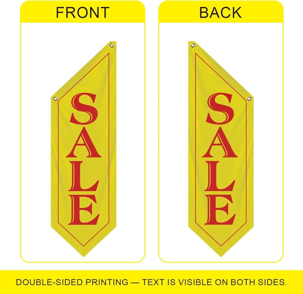 Yellow Sale Wall - Mounted Flag, Double - Sided Three - ply (Flag Only)