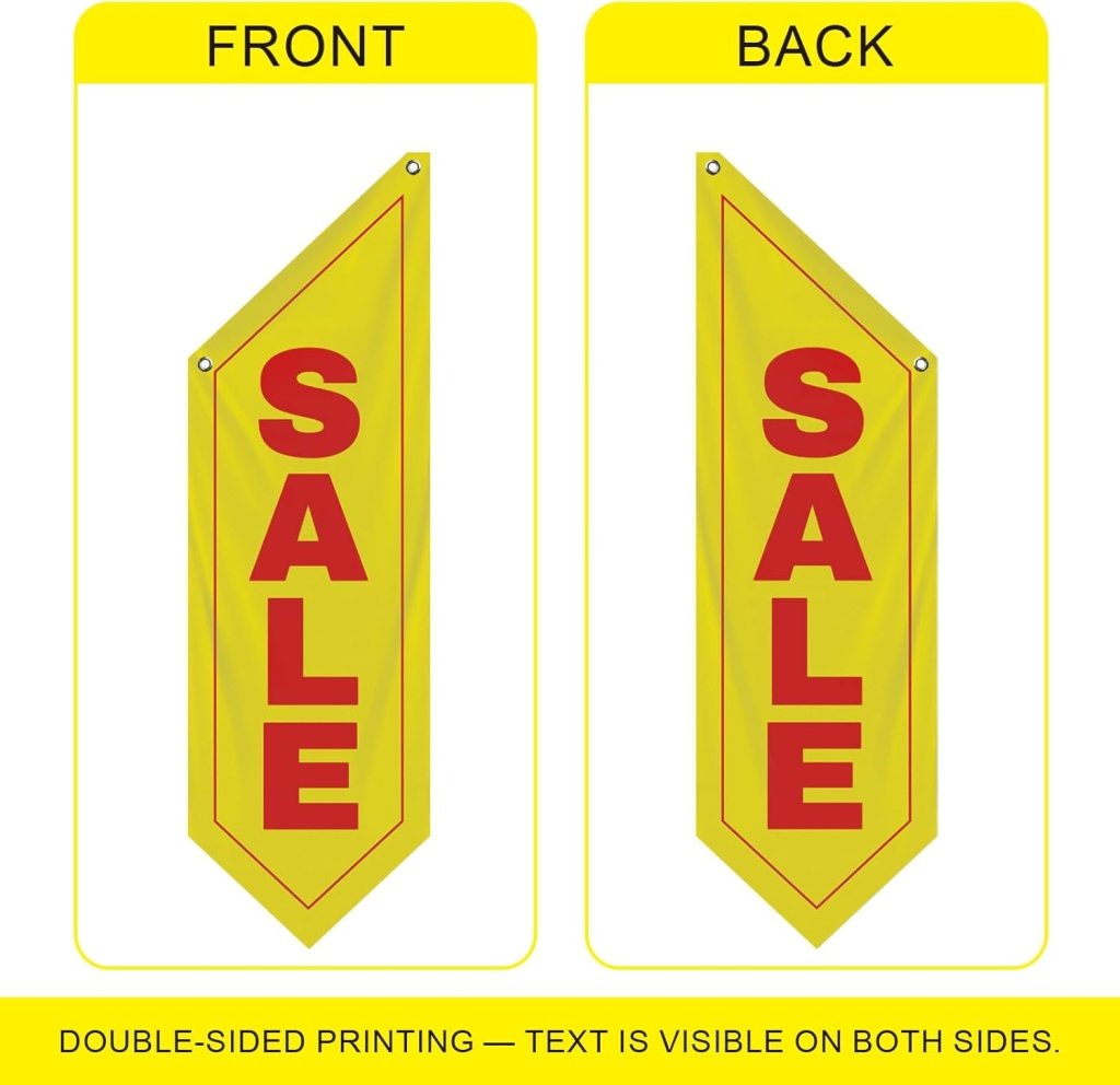 Yellow Sale Wall - Mounted Flag, Double - Sided Three - ply (Flag Only)