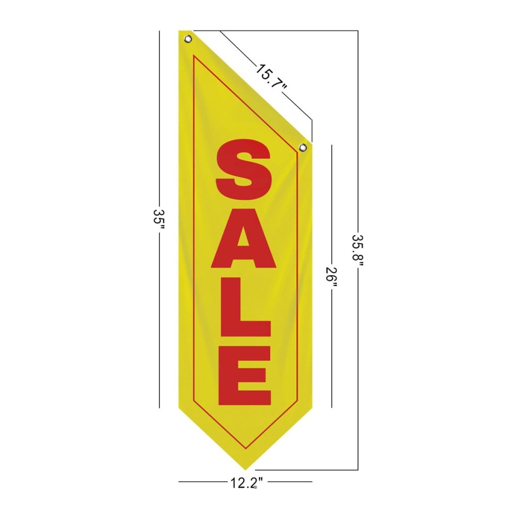 Yellow Sale Wall - Mounted Flag, Double - Sided Three - ply (Flag Only)